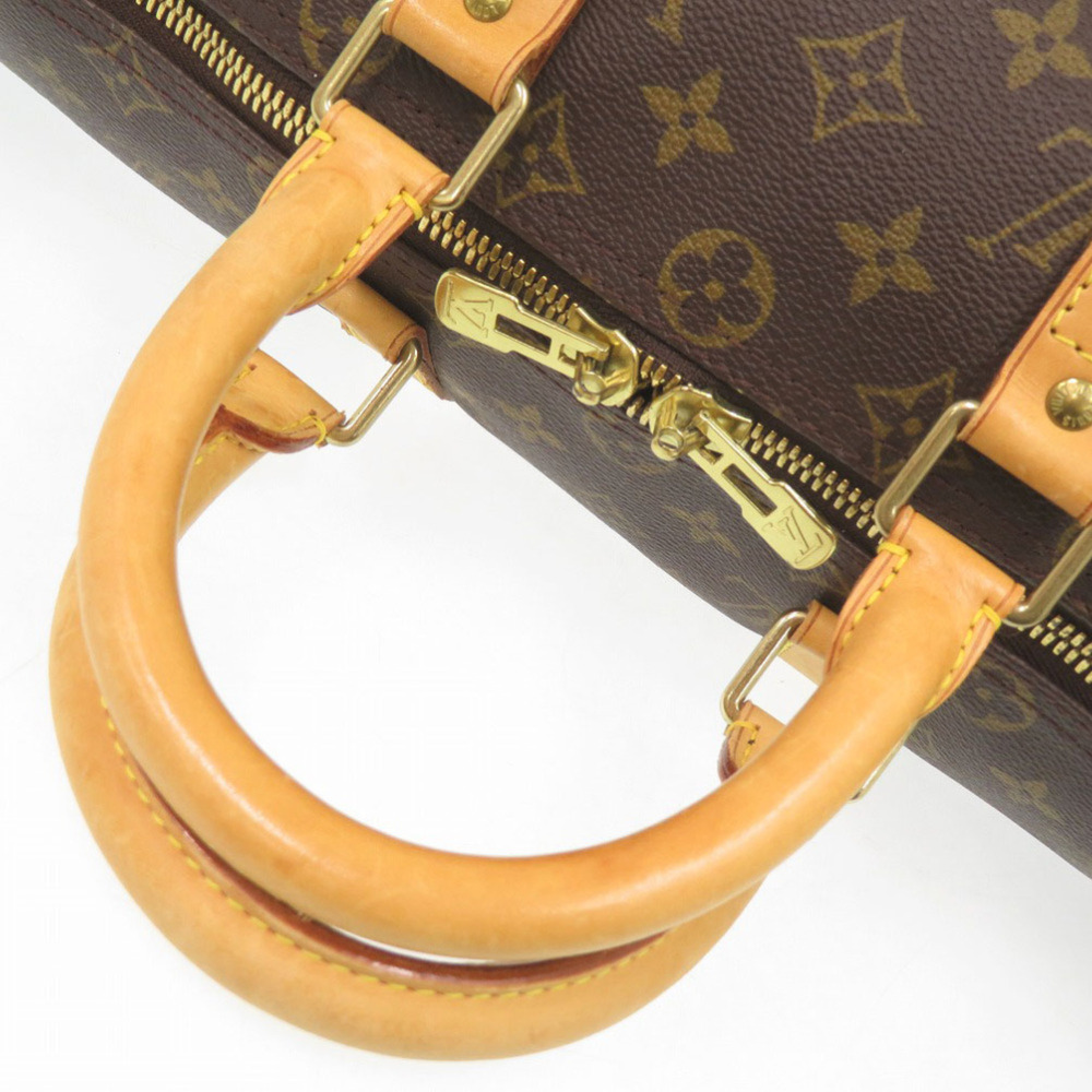 LOUIS VUITTON Authentic Brown Monogram Keepall 45 Boston Bag - Picture 6 of 10